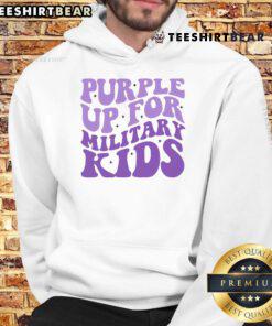 Pretty purple hoodie for military kids, featuring a stylish design and comfortable fit, perfect for casual wear.