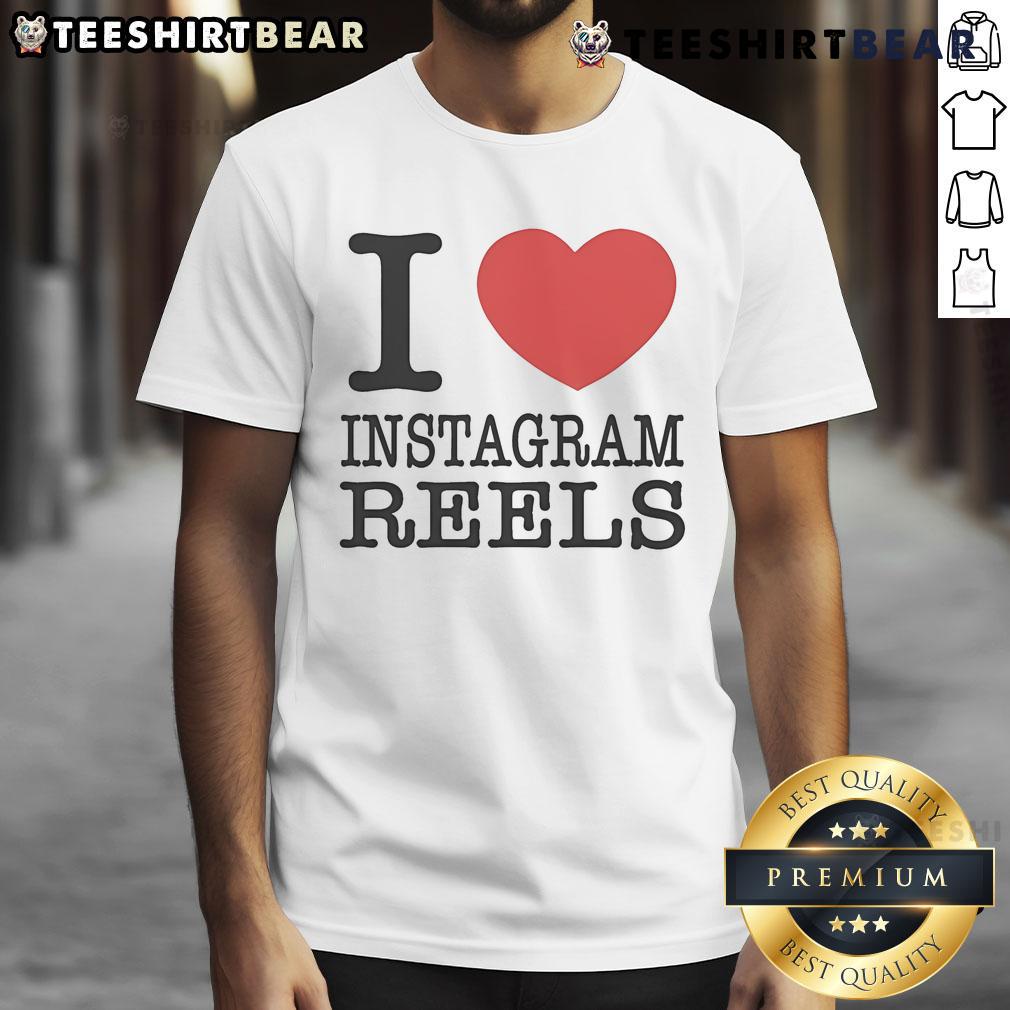 Pretty Tamir Omari I Love Instagram Reels T-Shirt featuring a stylish design for social media enthusiasts.
