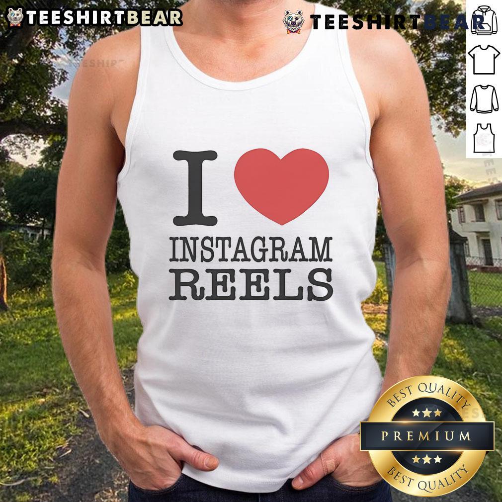 Pretty Tamir Omari I Love Instagram Reels tank top, featuring a stylish design perfect for social media enthusiasts.