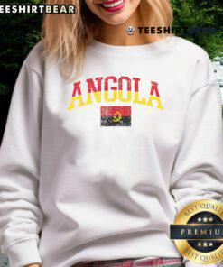Top Angola Patriotic Angolan National Flag Sweatshirt featuring vibrant colors and bold flag design, perfect for proud Angolans.