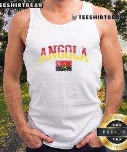 Top Angola Patriotic Angolan National Flag Tank Top featuring vibrant colors and a bold flag design for proud supporters.