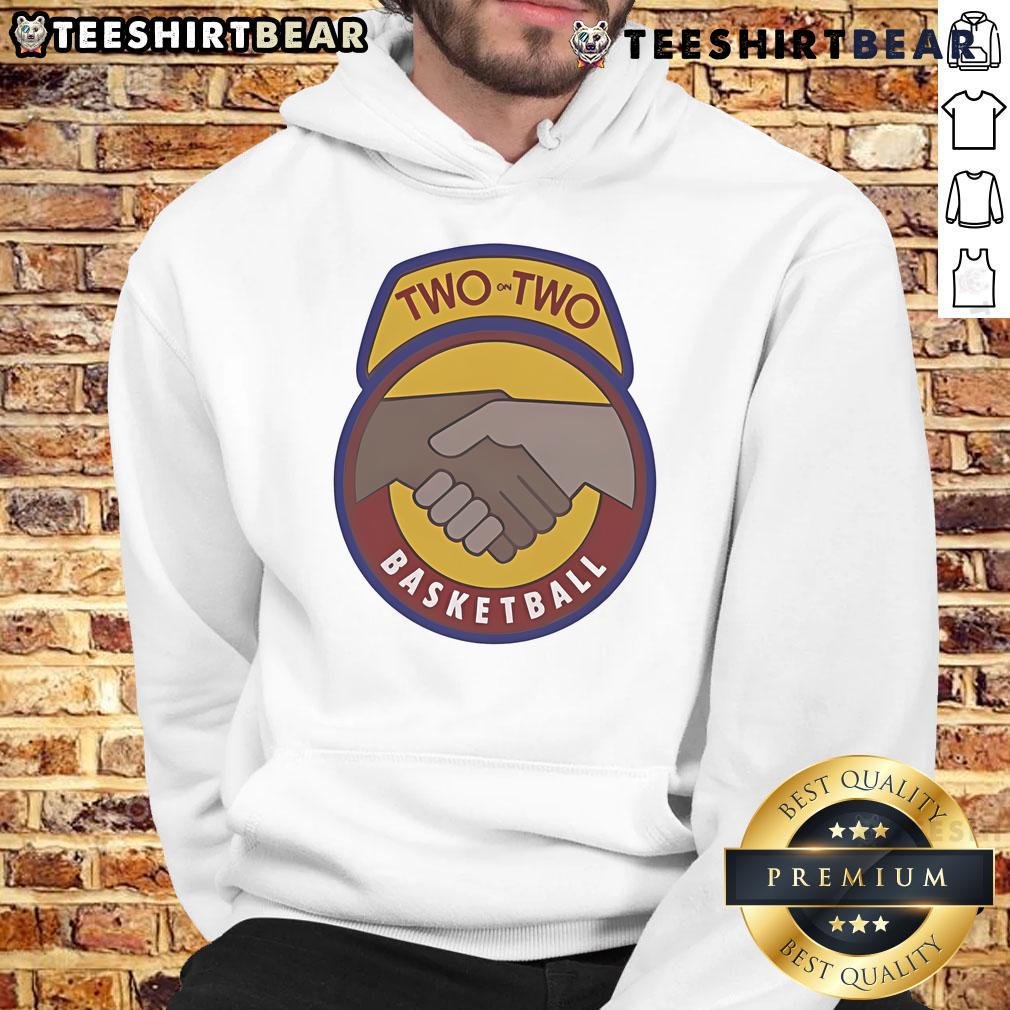 Top Cant Jump Two On Two Basketball Hoodie featuring a stylish design and comfortable fit for basketball enthusiasts.