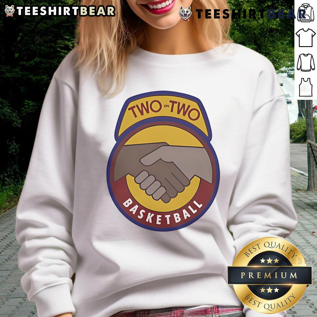 Top Can't Jump Two on Two Basketball Sweatshirt featuring a sporty design, perfect for basketball enthusiasts.