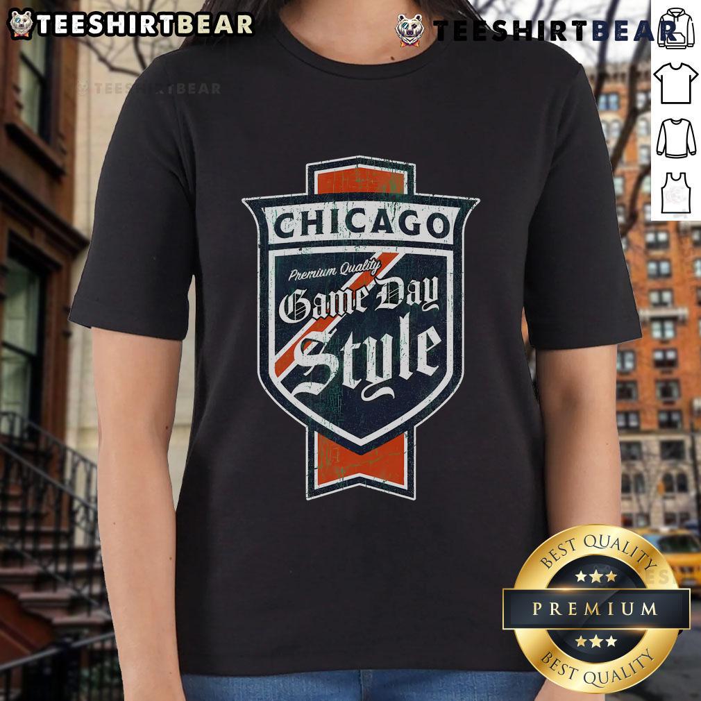 Top Chicago Pride Windy City Classic Beer Label Ladies Tee featuring vibrant colors and stylish design for proud supporters.