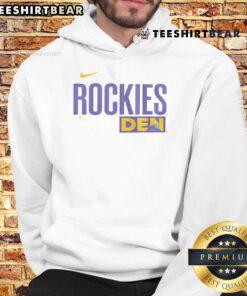 Alt Text: 2025 Colorado Rockies City Connect wordmark hoodie featuring vibrant colors and stylish design for fans