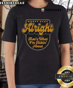 Top Dusty Slay Ladies Tee featuring bold graphic design, perfect for trendy casual wear and expressing confidence.