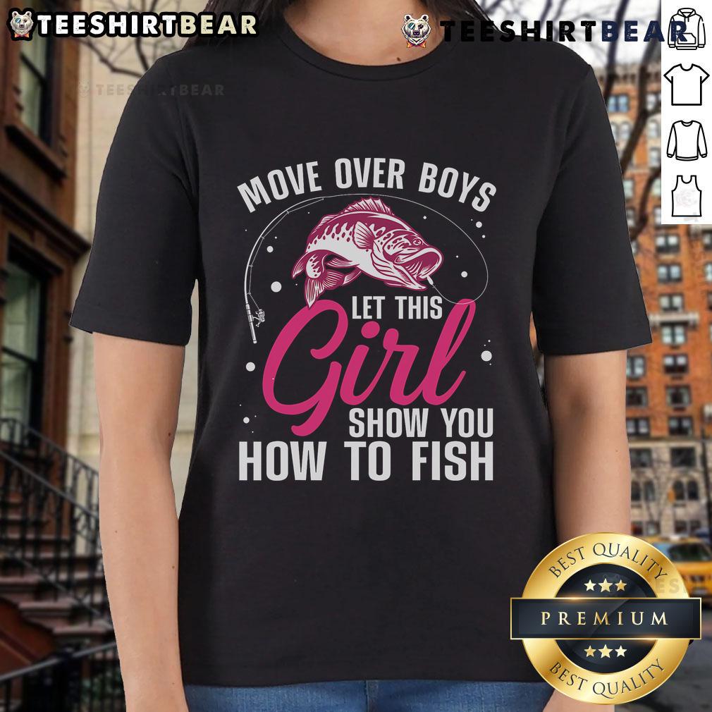 Stylish tee for fishing lovers featuring a unique design, perfect for ladies who enjoy fishing adventures.