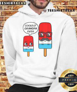 Coolest Grandpa Ever hoodie featuring a fun popsicle design, perfect for stylish grandfathers looking to make a statement.