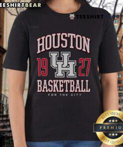 Alt Text: Top Houston Cougars Basketball for the City 1927 Ladies Tee showcasing team pride and vintage sports style.