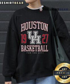 Top Houston Cougars Basketball 'For The City' 1927 sweatshirt featuring bold graphics in school colors.