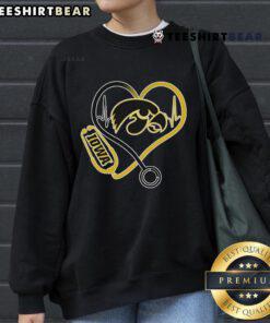 Alt Text: Top Iowa Hawkeyes Caring Hearts Nurses Sweatshirt featuring a vibrant design for dedicated nursing fans.
