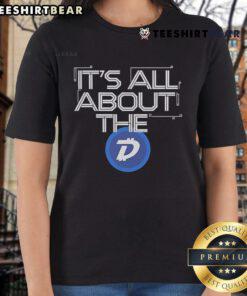 Ladies tee featuring the DigiByte logo, stylish and trendy design for crypto enthusiasts - Top It's All About The D.