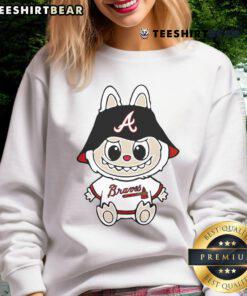 Alt Text: Cozy Top Labubu Atlanta Braves sweatshirt featuring team logo, perfect for game day or casual wear.