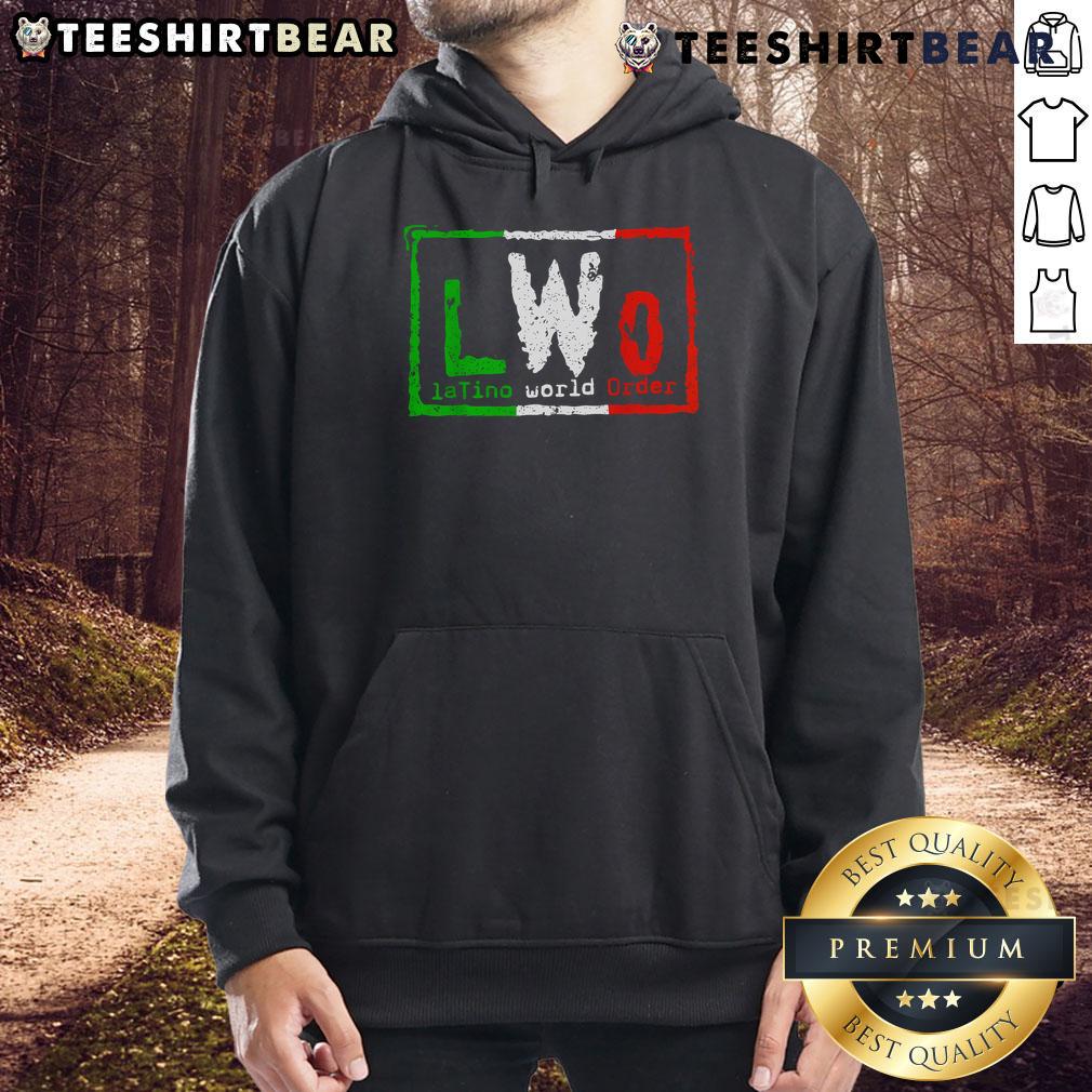 Top Latino World Order Italy hoodie featuring bold graphics and a stylish design for fans of the wrestling faction.