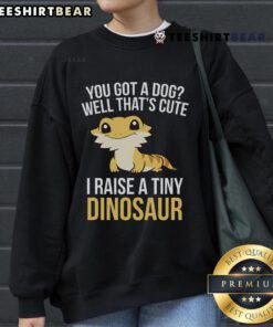 Bearded Dragon sweatshirt featuring a tiny dinosaur design, perfect for lizard and gecko pet enthusiasts.