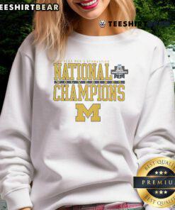 Top Michigan Wolverines 2025 NCAA Men's Gymnastics Sweatshirt in navy blue, featuring logo and comfortable fit.