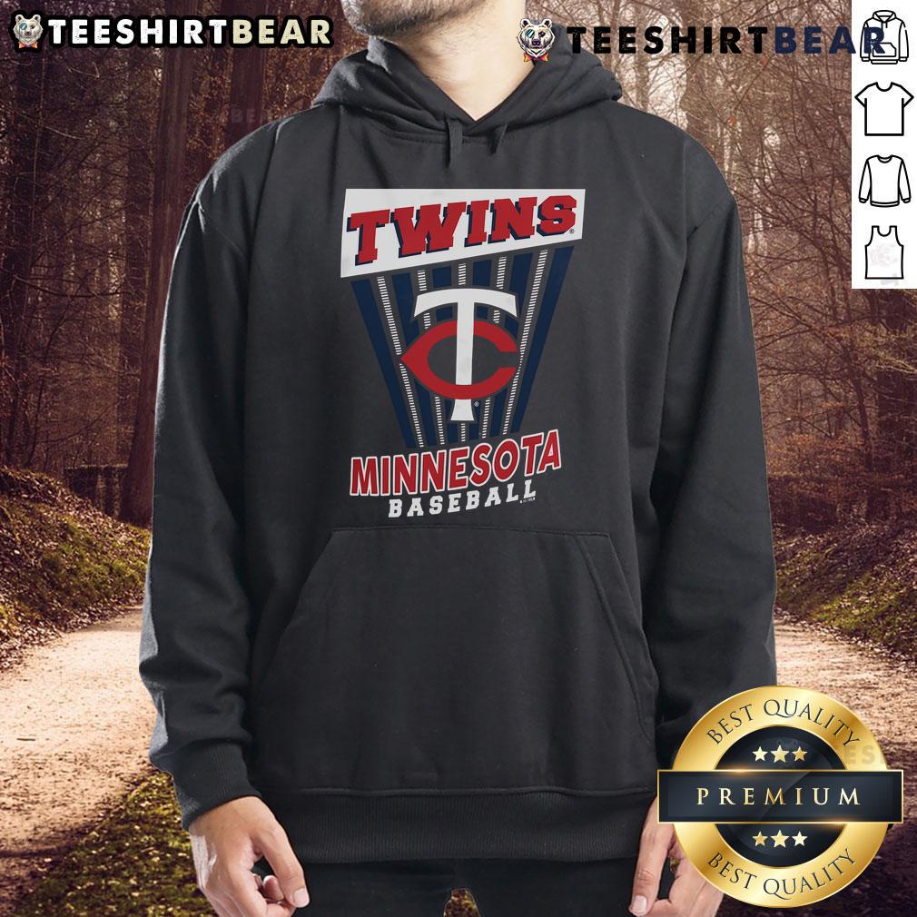 Top Minnesota Twins baseball starter hoodie in navy blue with team logo, perfect for fans and casual wear.