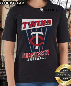 Top Minnesota Twins baseball starter ladies tee featuring team colors and logo, perfect for fans and casual wear.