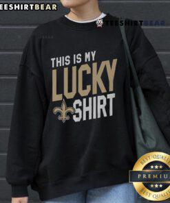 Top New Orleans Saints sweatshirt featuring bold team logo, perfect for game day and showcasing your team spirit.