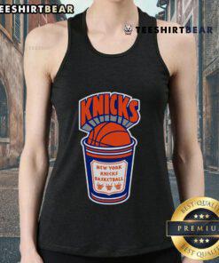Stylish New York Knicks Hardwood Classics Brew City Tank Top featuring vibrant team colors and logo.