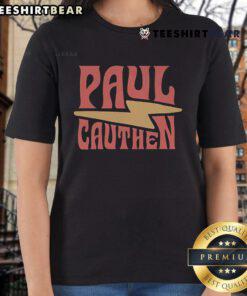 Top Paul Cauthen Bolt Ladies Tee featuring vibrant design and soft fabric, perfect for fans of country music and stylish apparel.