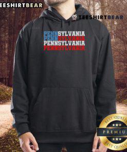 Alt Text: Cozy Philadelphia hoodie featuring the Pennsylvania USA flag design, perfect for showing state pride and style.