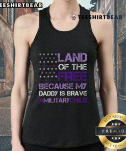 Top Purple Up for Military USA Flag Tank Top celebrating Military Child Month, perfect for proud military families.