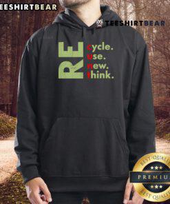 Top Recycle Reuse Renew Rethink Crisis Environmental Activism Hoodie in a vibrant design promoting sustainability and eco-awareness.
