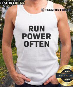 Stylish Top Run Power Often tank top featuring vibrant colors and a comfortable fit for active lifestyles.