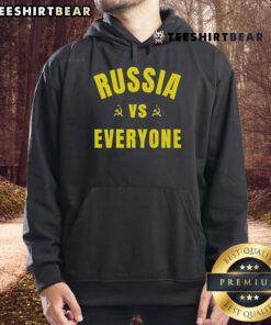 Top Russia Vs Everyone Hoodie featuring bold graphic design, perfect for casual wear and expressing national pride.