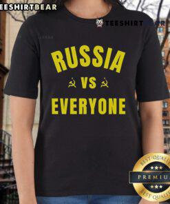 Top Russia Vs Everyone Ladies Tee featuring bold graphics and a stylish design perfect for casual wear and fan support.