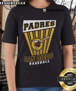 Top San Diego Padres baseball starter ladies tee in vibrant colors, perfect for game day and casual wear.