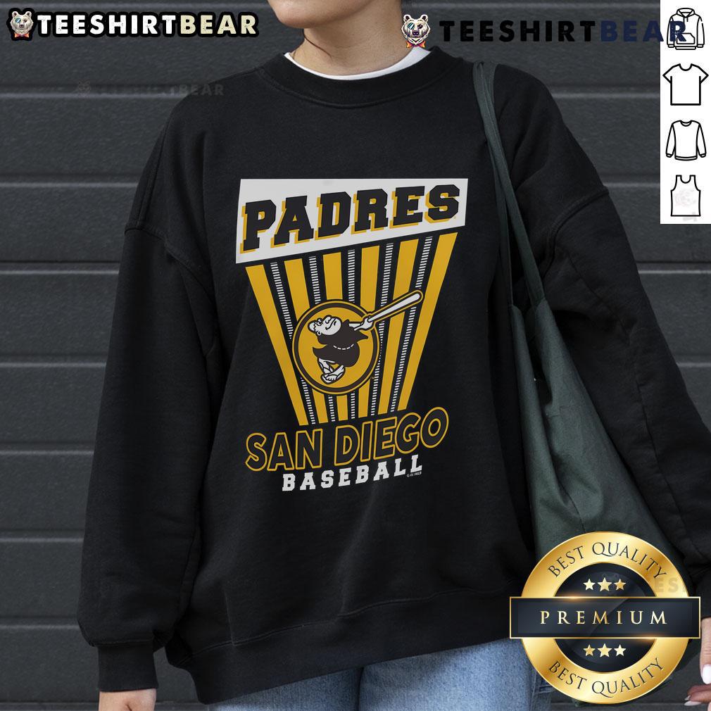 Cozy Top San Diego Padres baseball starter sweatshirt in navy, perfect for game days and showing team spirit.