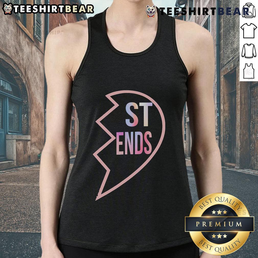 Matching tank tops for best friends featuring 'Heart in 2' design, perfect for BFFs to showcase their friendship.