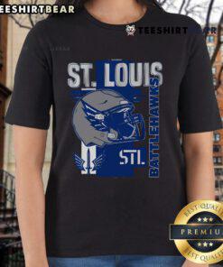 Stylish ladies tee featuring a helmet frame design of the Top St. Louis Battlehawks, perfect for fans and casual wear.