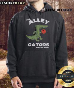 Top The Alley Gators Bowling Team Hoodie featuring vibrant colors and a stylish design perfect for bowling enthusiasts.