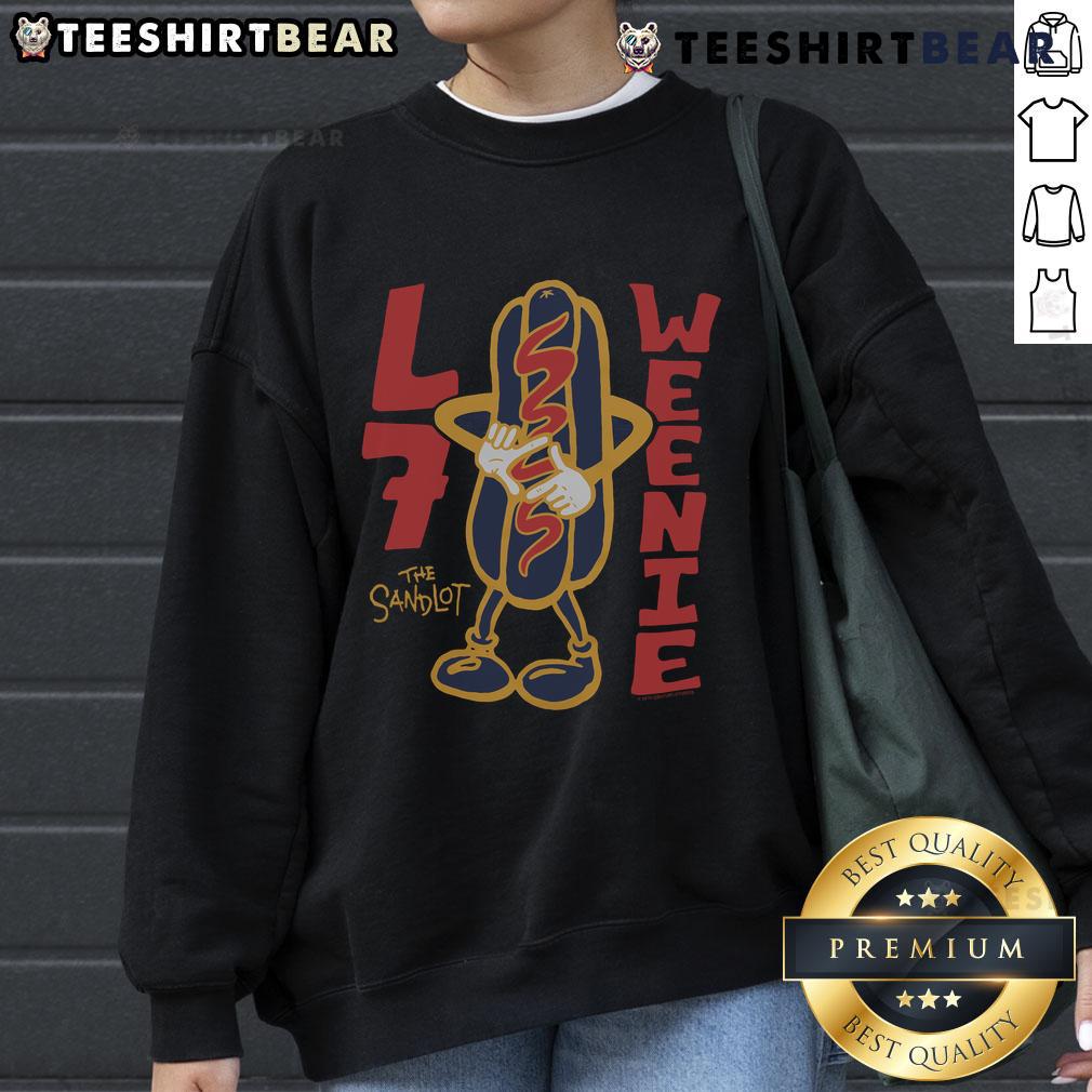 Cozy Top The Sandlot L7 Weenie Sweatshirt featuring iconic movie graphics for fans of classic baseball films.