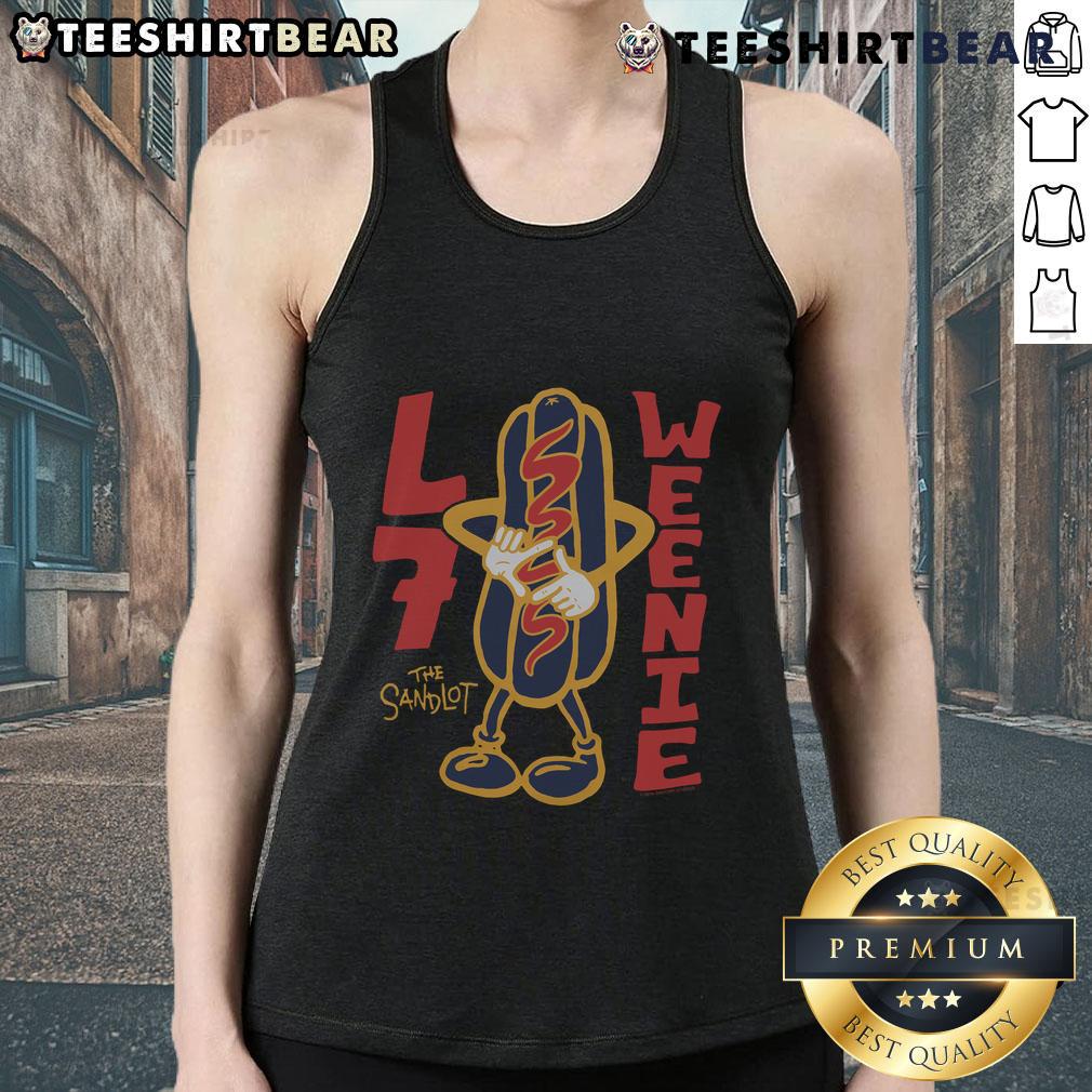 Top-The-Sandlot-L7-Weenie-Tank-Top featuring a playful design inspired by the classic movie, perfect for summer wear.