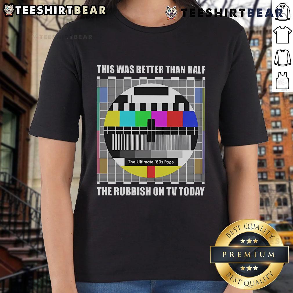 80s vintage ladies tee featuring 'Top: The Ultimate 80s Page' design, celebrating classic television nostalgia.