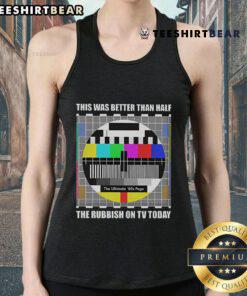 Alt Text: Vintage 80s tank top featuring retro graphics, perfect for fans of classic TV shows and nostalgia from the era.