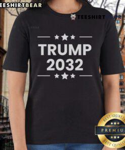 Top Trump 2032 Ladies Tee featuring a stylish design and comfortable fit, perfect for fans of the Trump campaign.