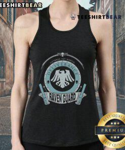 Top-Victorus-Aut-Mortis-Deliverance-Raven-Guard-Tank-Top featuring a bold design for fans of Warhammer 40K apparel.