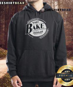 Cozy Top Wake and Bake Humboldt Hoodie displayed on a rustic wooden background, perfect for cannabis enthusiasts.