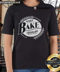 Top Wake and Bake Humboldt Ladies Tee in vibrant colors, perfect for casual style and cannabis enthusiasts.