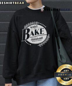 Cozy Top Wake and Bake Humboldt sweatshirt displayed on a hanger, perfect for casual streetwear enthusiasts.