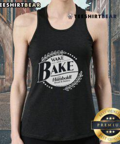 Top Wake and Bake Humboldt tank top featuring a stylish cannabis-themed design, perfect for casual wear.
