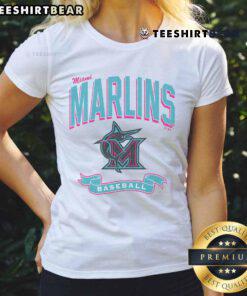 Awesome Miami Marlins City Connect Prime Play Ladies Tee featuring vibrant design and comfortable fit for fans.