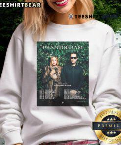 Awesome Official Phantogram Open Mike Eagle Tour 2025 Poster Sweatshirt showcasing vibrant design and tour details.
