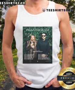 Alt Text: Awesome Official Phantogram Open Mike Eagle Tour 2025 poster on a stylish tank top, perfect for music fans.