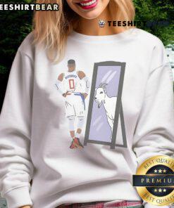Awesome Russell Westbrook mirror goat Los Angeles sweatshirt featured in vibrant colors, perfect for basketball fans.